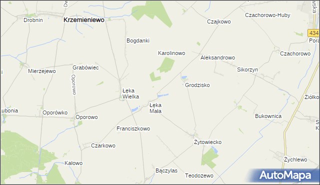 mapa Maciejewo gmina Poniec, Maciejewo gmina Poniec na mapie Targeo