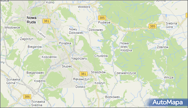 mapa Chudzów, Chudzów na mapie Targeo