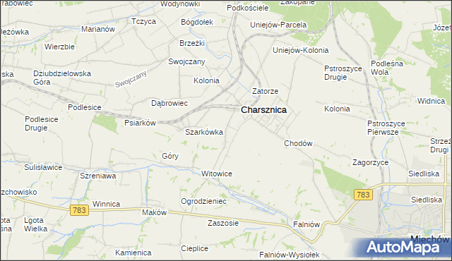 mapa Ciszowice, Ciszowice na mapie Targeo