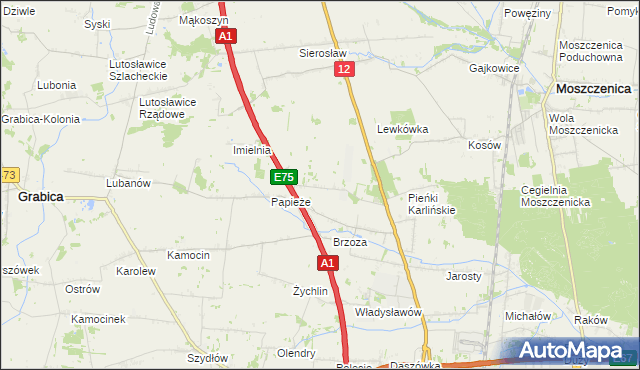 mapa Doły Brzeskie, Doły Brzeskie na mapie Targeo