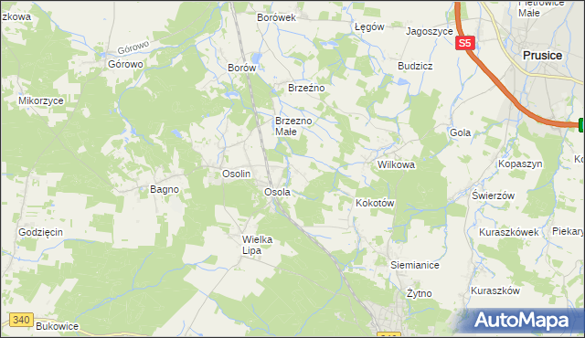 mapa Morzęcin Mały, Morzęcin Mały na mapie Targeo