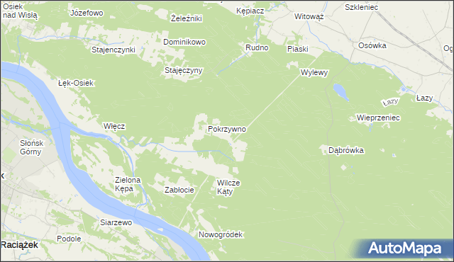 mapa Skwirynowo, Skwirynowo na mapie Targeo