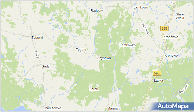 mapa Szynowo, Szynowo na mapie Targeo