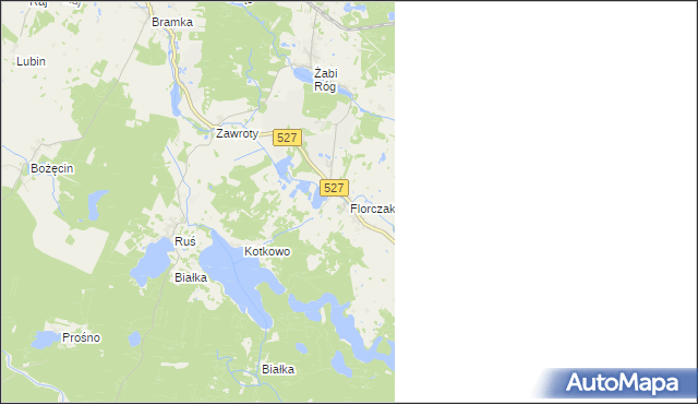 mapa Florczaki, Florczaki na mapie Targeo
