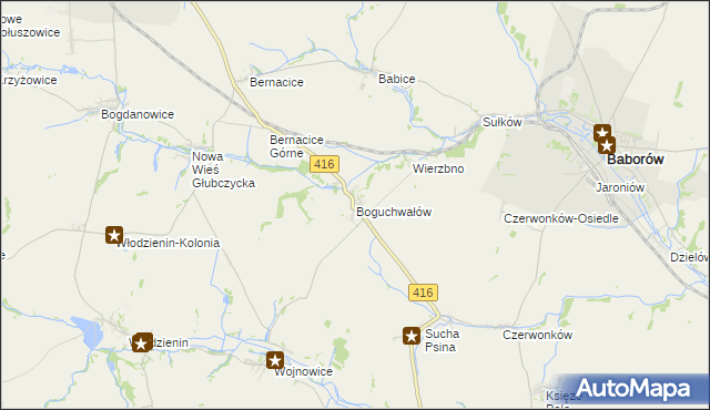 mapa Boguchwałów, Boguchwałów na mapie Targeo