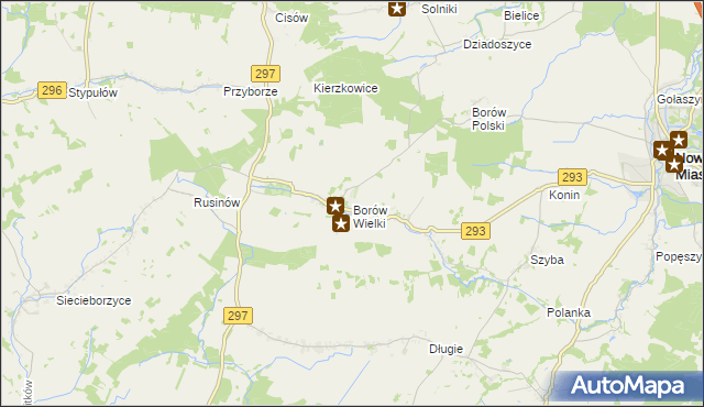 mapa Borów Wielki, Borów Wielki na mapie Targeo