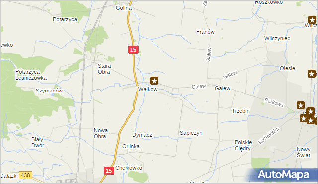 mapa Borzęcice, Borzęcice na mapie Targeo