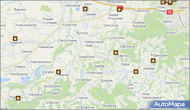 mapa Buczyna gmina Bochnia, Buczyna gmina Bochnia na mapie Targeo