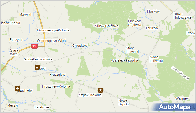 mapa Chłopków-Kolonia, Chłopków-Kolonia na mapie Targeo
