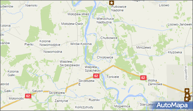 mapa Chrołowice, Chrołowice na mapie Targeo