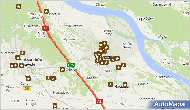 mapa Ciechocinek, Ciechocinek na mapie Targeo