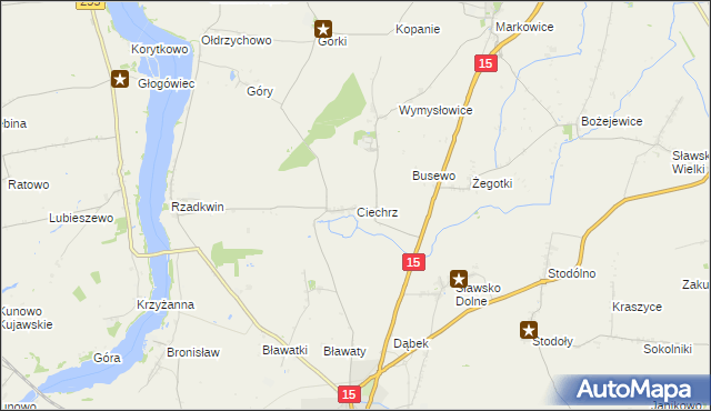 mapa Ciechrz, Ciechrz na mapie Targeo