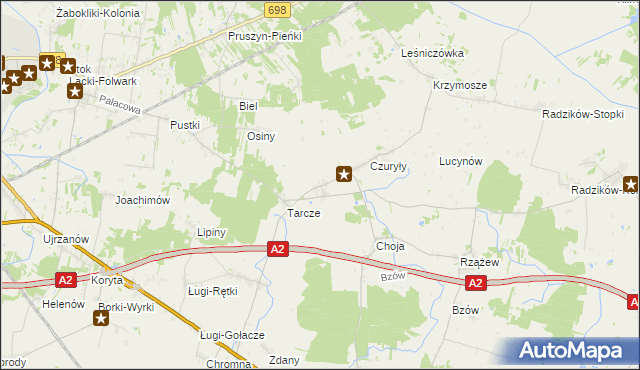 mapa Cielemęc, Cielemęc na mapie Targeo