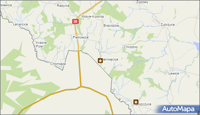 mapa Ciermięcice, Ciermięcice na mapie Targeo