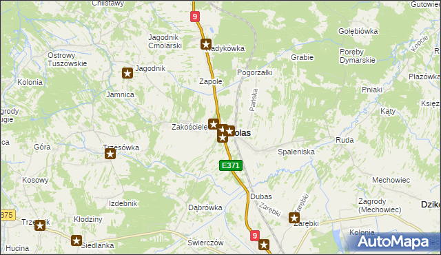 mapa Cmolas, Cmolas na mapie Targeo