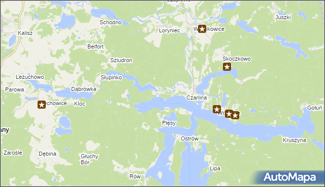 mapa Czarlina-Osada, Czarlina-Osada na mapie Targeo