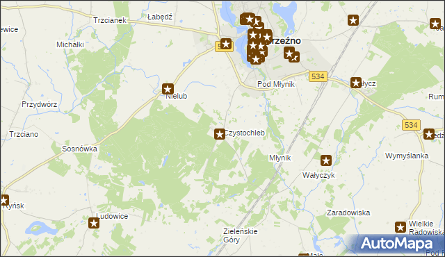 mapa Czystochleb, Czystochleb na mapie Targeo