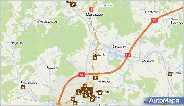 mapa Dębrznik, Dębrznik na mapie Targeo