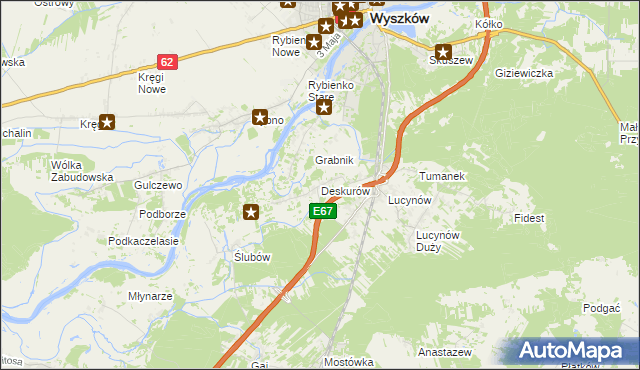 mapa Deskurów, Deskurów na mapie Targeo