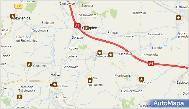 mapa Dobkowice gmina Chłopice, Dobkowice gmina Chłopice na mapie Targeo