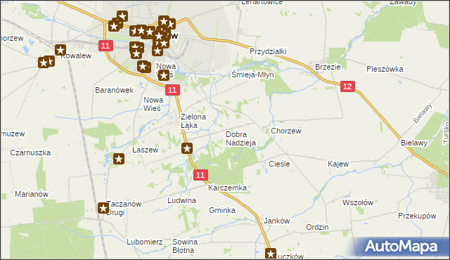 mapa Dobra Nadzieja, Dobra Nadzieja na mapie Targeo