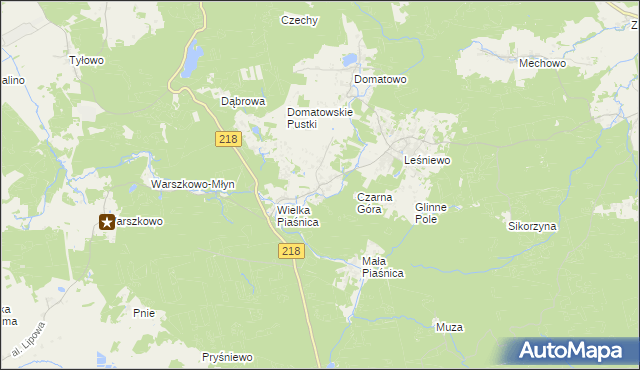 mapa Domatówko, Domatówko na mapie Targeo