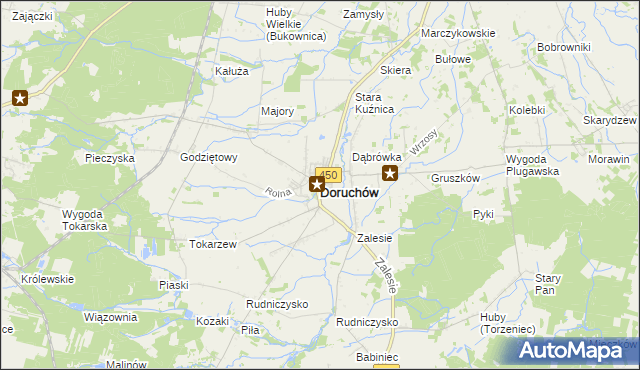 mapa Doruchów, Doruchów na mapie Targeo