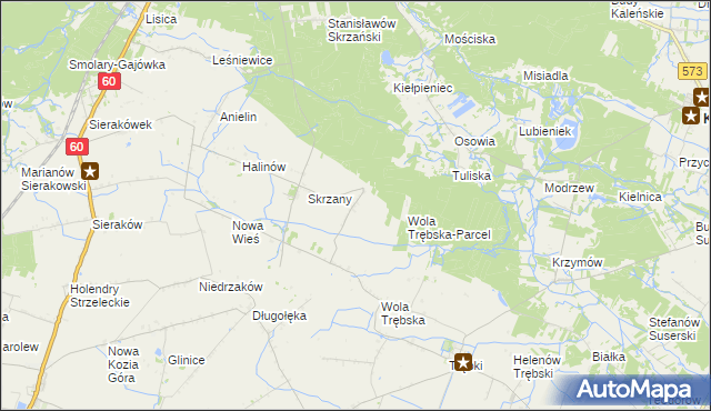 mapa Feliksów gmina Gostynin, Feliksów gmina Gostynin na mapie Targeo