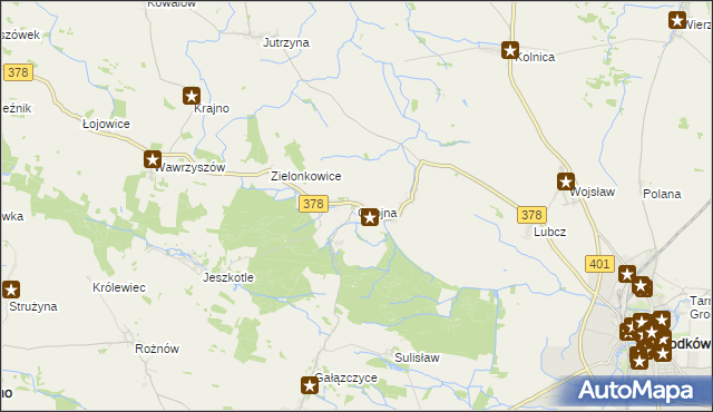 mapa Gnojna gmina Grodków, Gnojna gmina Grodków na mapie Targeo