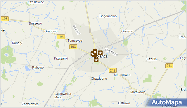 mapa Gołańcz, Gołańcz na mapie Targeo