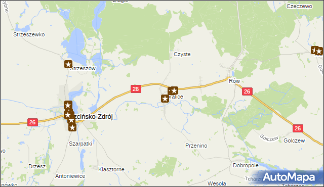 mapa Góralice, Góralice na mapie Targeo