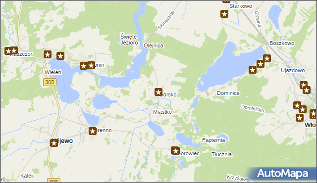 mapa Górsko gmina Przemęt, Górsko gmina Przemęt na mapie Targeo