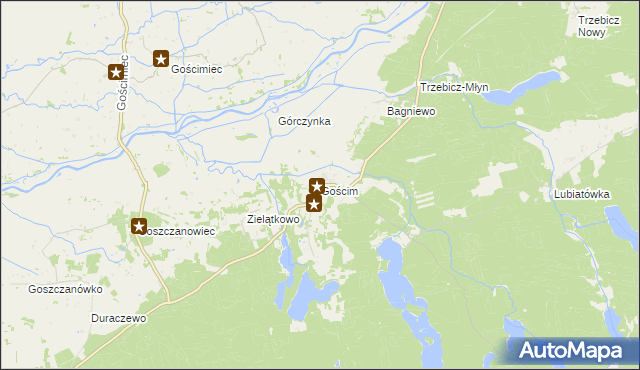 mapa Gościm, Gościm na mapie Targeo