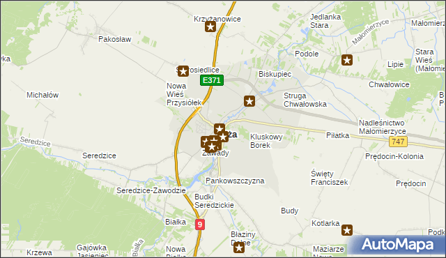 mapa Iłża, Iłża na mapie Targeo