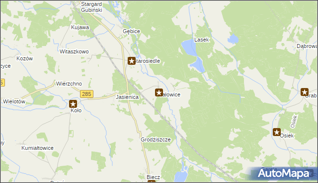 mapa Jałowice, Jałowice na mapie Targeo