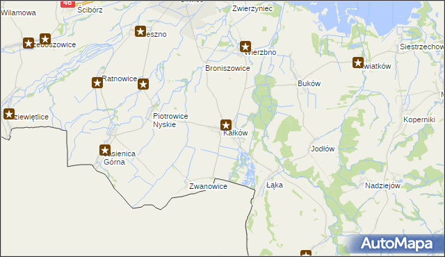 mapa Kałków gmina Otmuchów, Kałków gmina Otmuchów na mapie Targeo