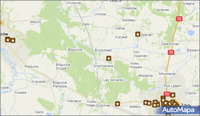 mapa Kameduły, Kameduły na mapie Targeo