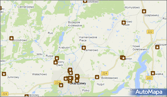 mapa Kamierowo, Kamierowo na mapie Targeo