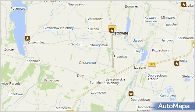 mapa Kąpiel gmina Ostrowite, Kąpiel gmina Ostrowite na mapie Targeo
