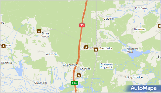 mapa Karczowiska, Karczowiska na mapie Targeo