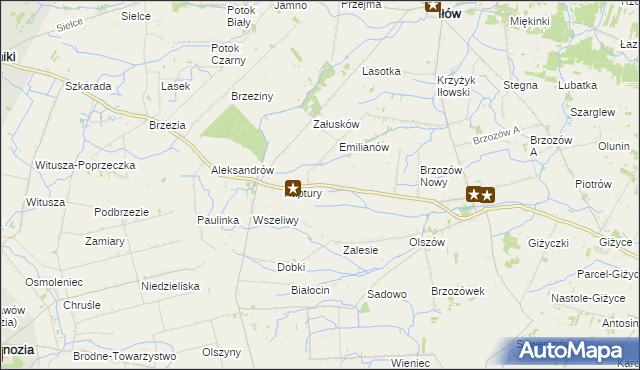 mapa Karłowo gmina Iłów, Karłowo gmina Iłów na mapie Targeo