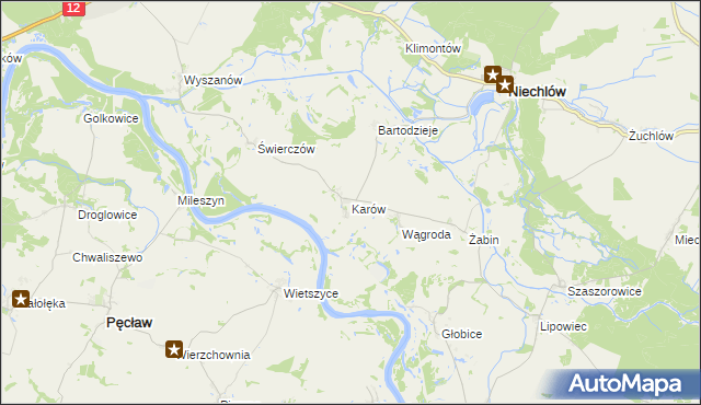 mapa Karów, Karów na mapie Targeo