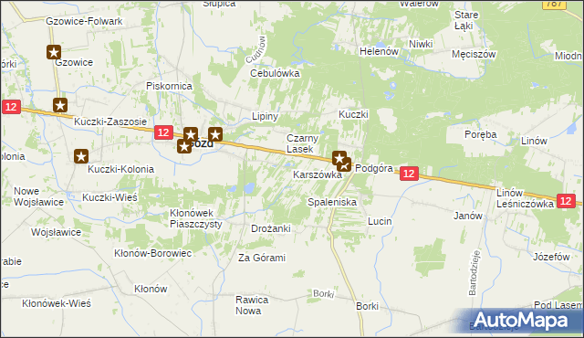 mapa Karszówka, Karszówka na mapie Targeo