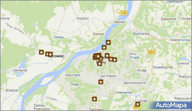 mapa Kazimierz Dolny, Kazimierz Dolny na mapie Targeo