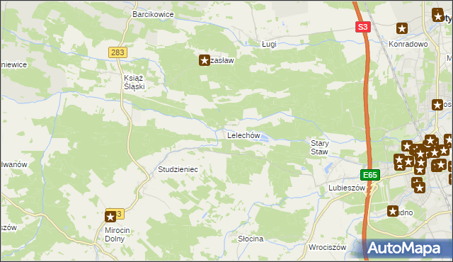 mapa Lelechów, Lelechów na mapie Targeo