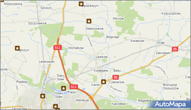 mapa Lewków, Lewków na mapie Targeo