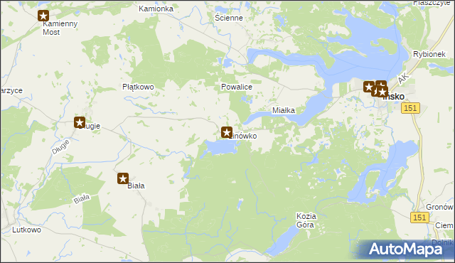 mapa Linówko, Linówko na mapie Targeo