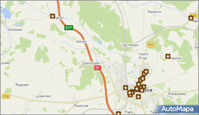 mapa Litwinki gmina Nidzica, Litwinki gmina Nidzica na mapie Targeo