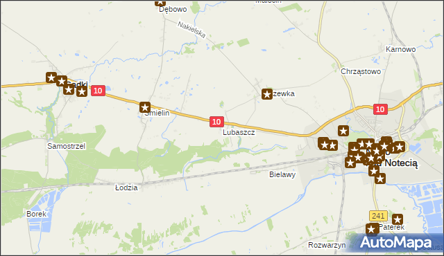 mapa Lubaszcz, Lubaszcz na mapie Targeo