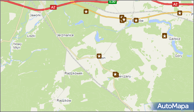 mapa Lubin gmina Torzym, Lubin gmina Torzym na mapie Targeo